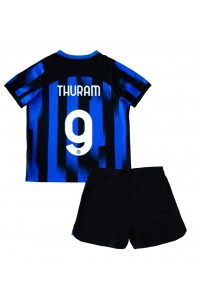 Fotbalové Dres Inter Milan Marcus Thuram #9 Dětské Domácí Oblečení 2023-24 Krátký Rukáv (+ trenýrky)